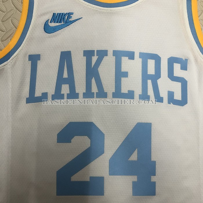Maillot Los Angeles Lakers Kobe Bryant NO 24 Classic 2022-23 Blanc